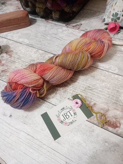 Hand Dyed DK Yarn #112 Falkland Merino wool 100g