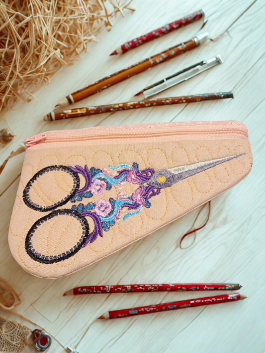 Embroidered Scissors Case