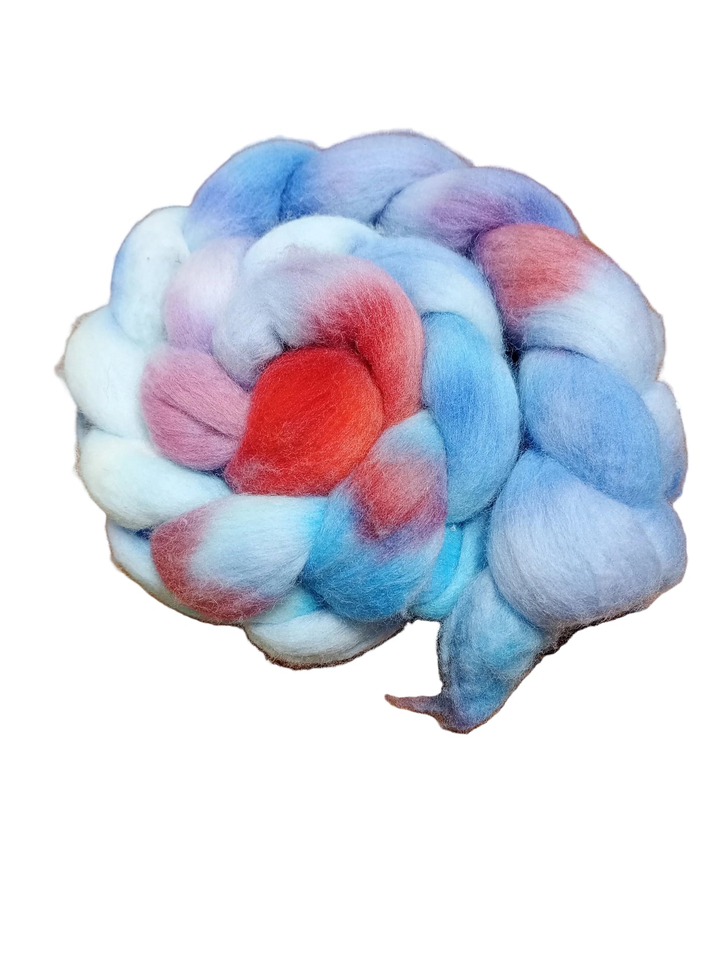 Hand Dyed Merino Wool Top 100g BW11