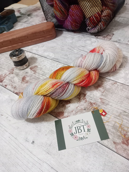 Hand dyed yarn #114 4ply  sw Merino wool & Nylon