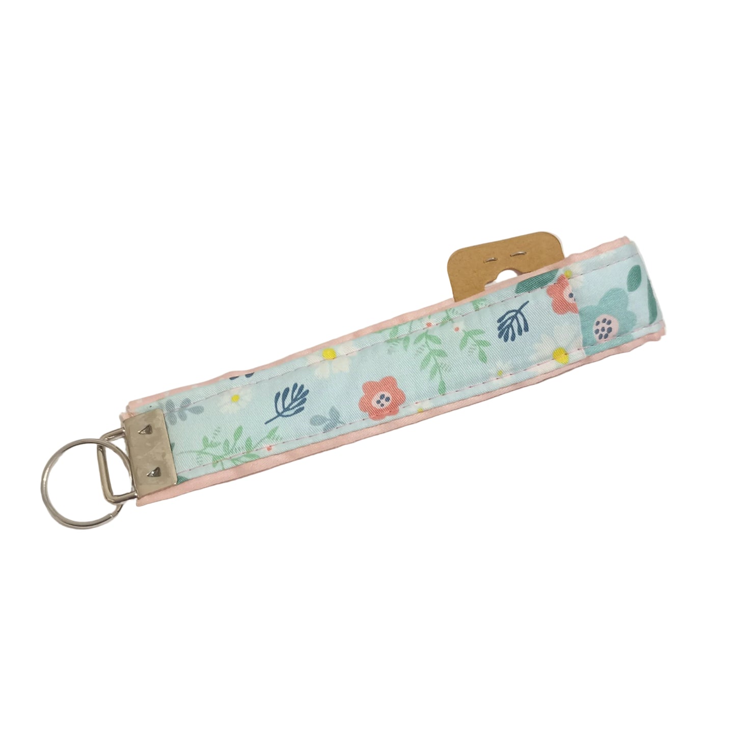 Key Fob Blue Floral