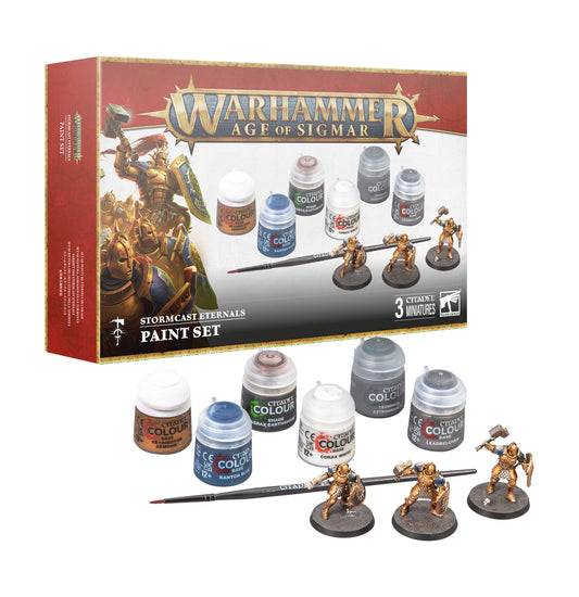 Warhammer Age of Sigmar Stormcast Eternals Paints Set