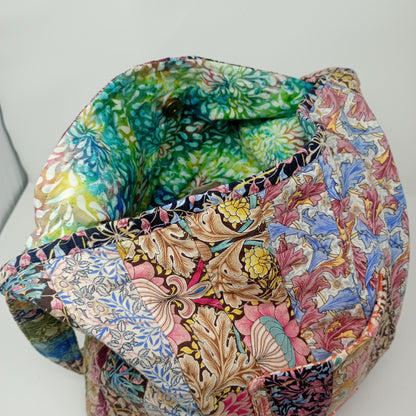 Quilted cotton shoulder bag