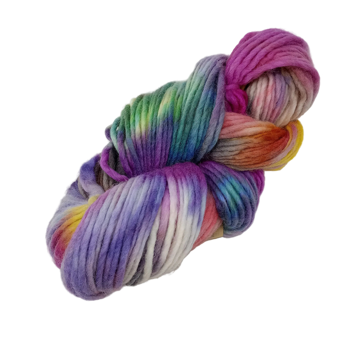 Hand dyed chunky yarn pencil roving Falkland wool 200g R7