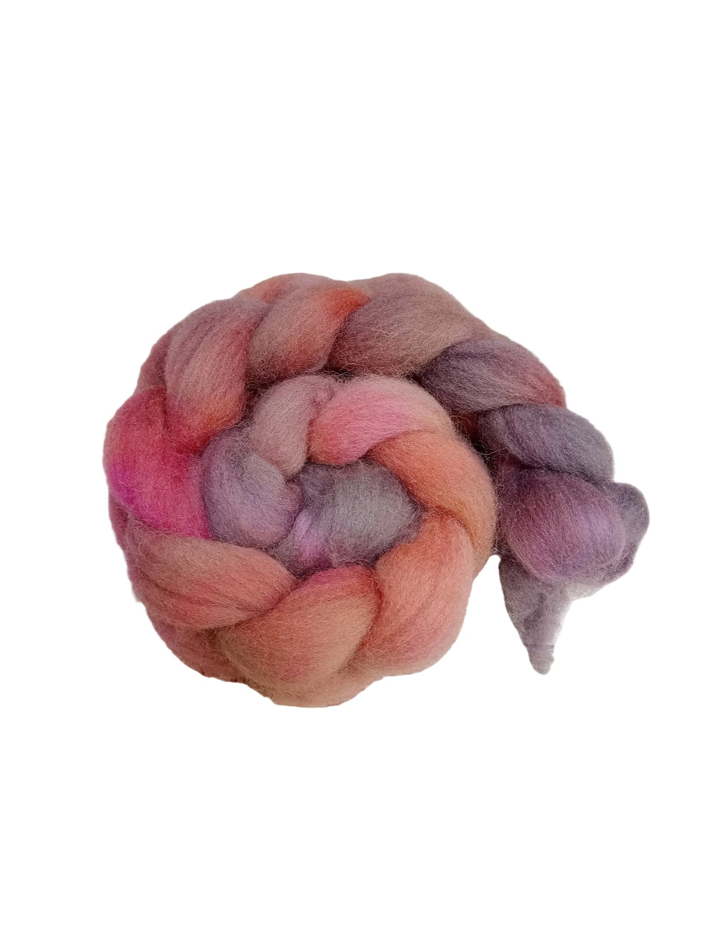 Whitefaced Woodland Hand Dyed Combed Wool Top  100g WW01