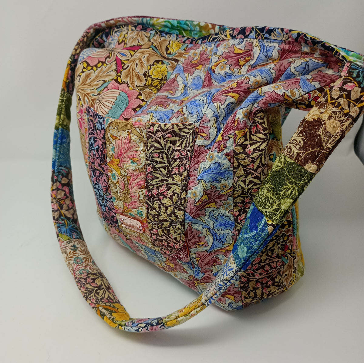 Quilted cotton shoulder bag