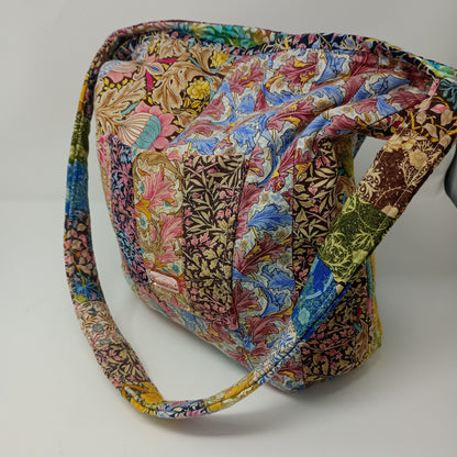 Quilted cotton shoulder bag