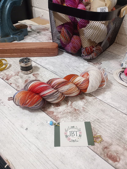 Hand dyed yarn #115 4ply  sw Merino wool & Nylon