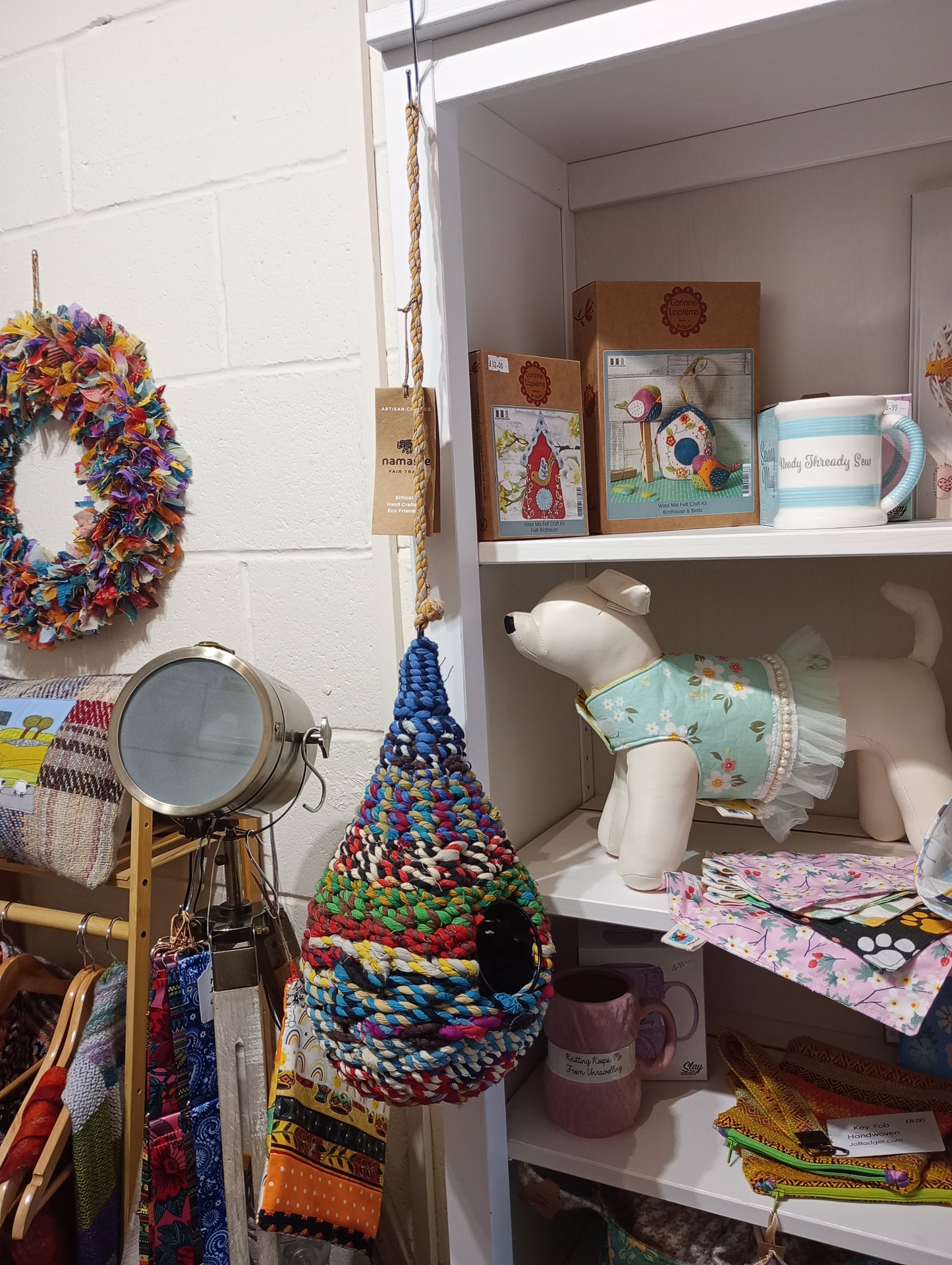 Birdhouse In Recycled Sari