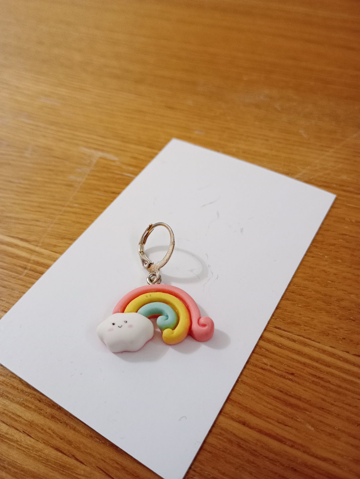 Stitch Marker Smiley Rainbow