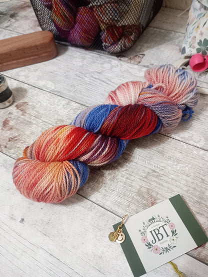 Hand dyed yarn #116 4ply  sw Merino wool & Nylon