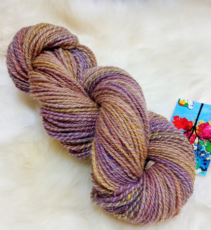 Handspun Yarn Hand Dyed Whitefaced Woodland Wool 90g 200yds DK