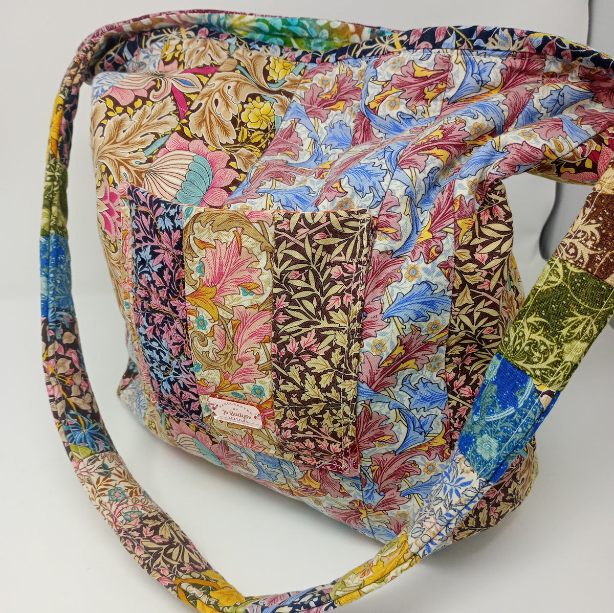 Quilted cotton shoulder bag