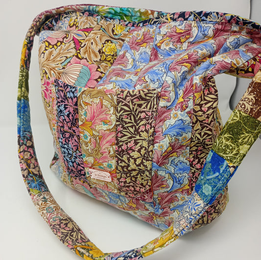 Quilted cotton shoulder bag