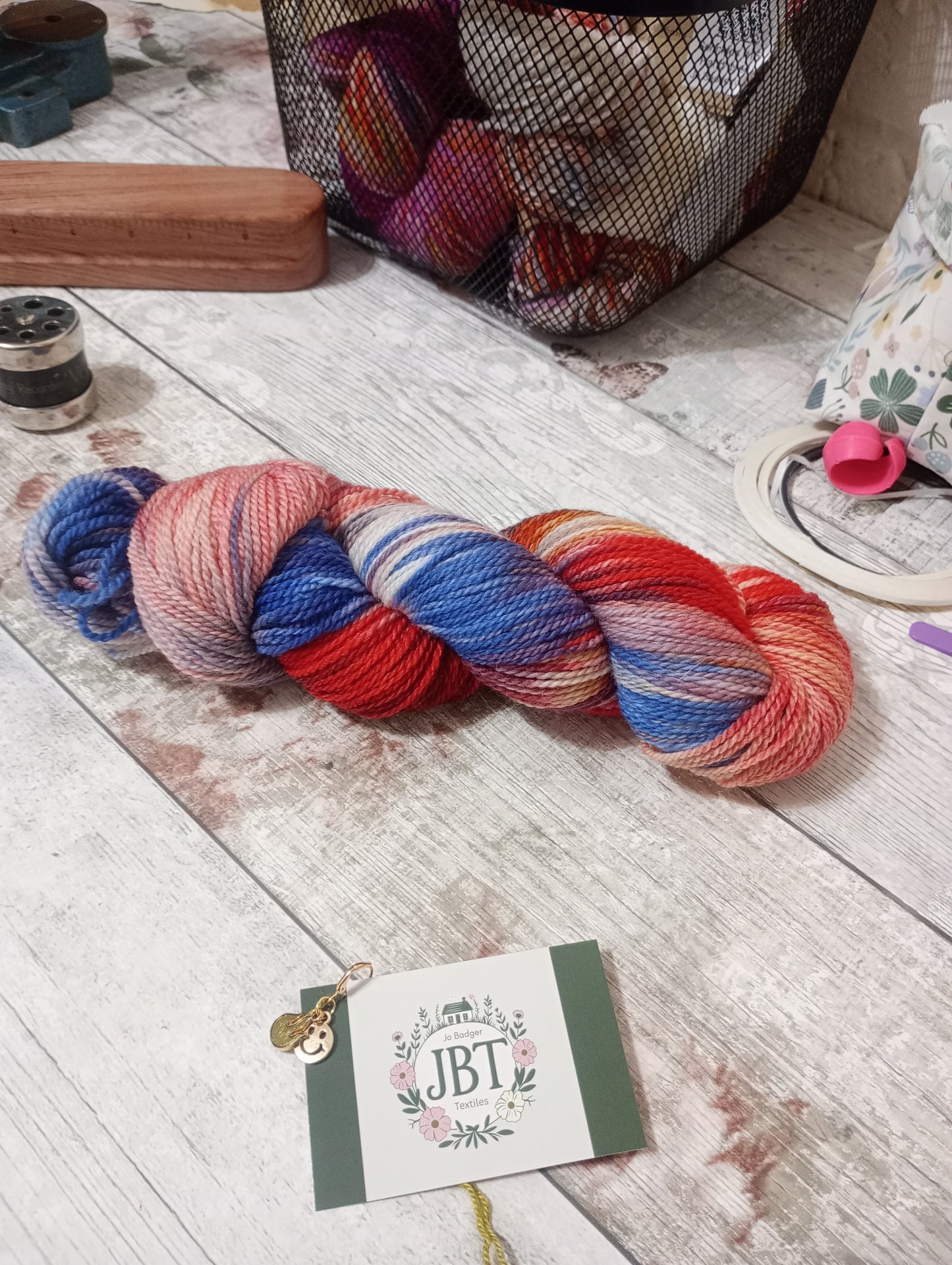 Hand dyed yarn #116 4ply  sw Merino wool & Nylon