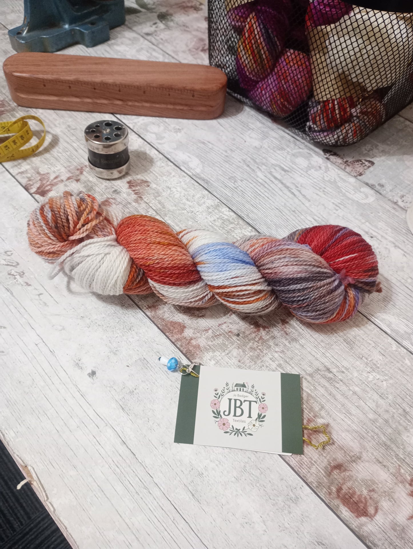 Hand dyed yarn #115 4ply  sw Merino wool & Nylon