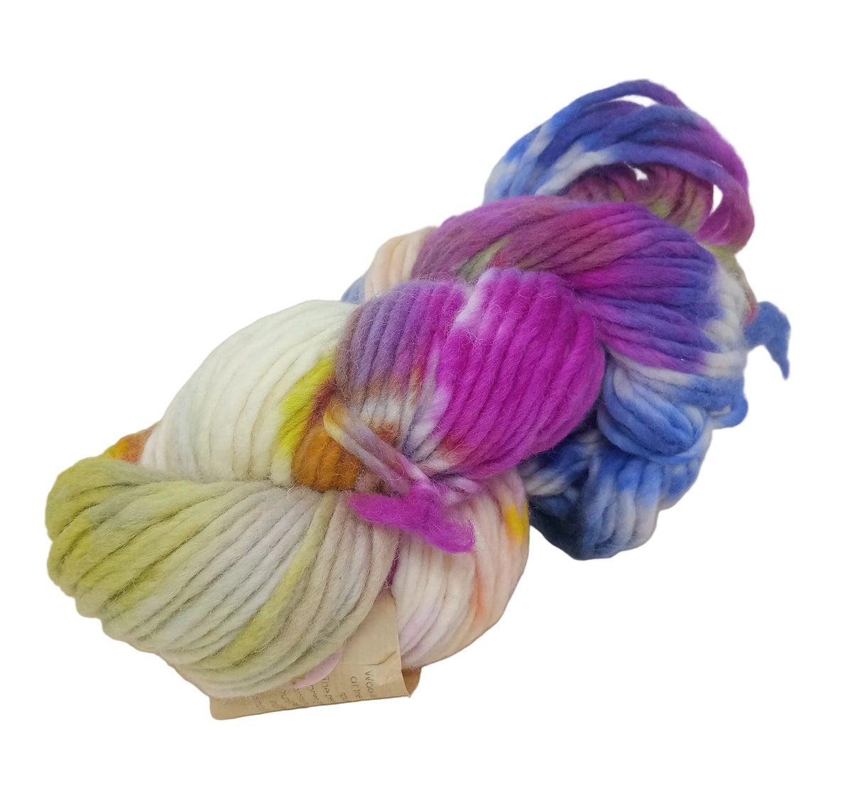 Hand dyed chunky yarn pencil roving Falkland wool 200g PR07