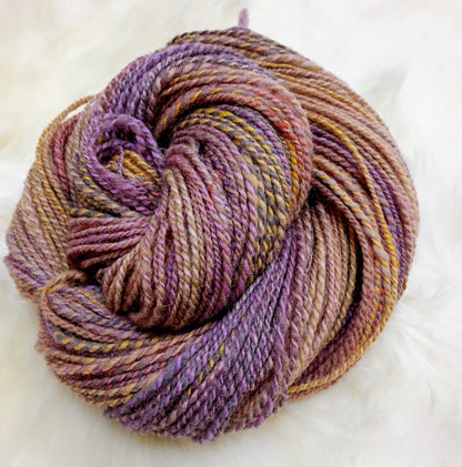 Handspun Yarn Hand Dyed Whitefaced Woodland Wool 90g 200yds DK