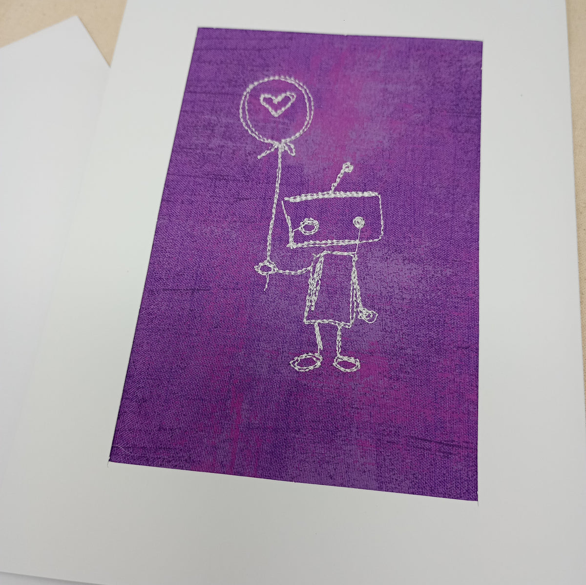 Lonely Robot Greetings Card