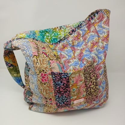 Quilted cotton shoulder bag