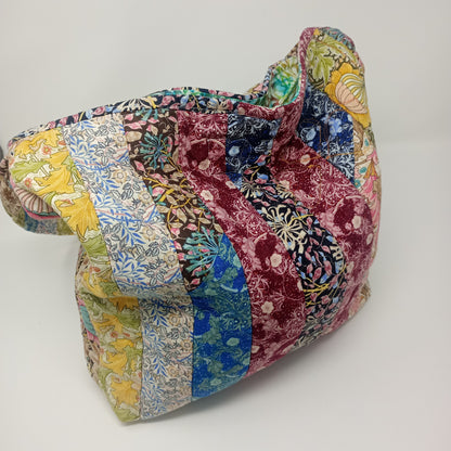 Quilted cotton shoulder bag