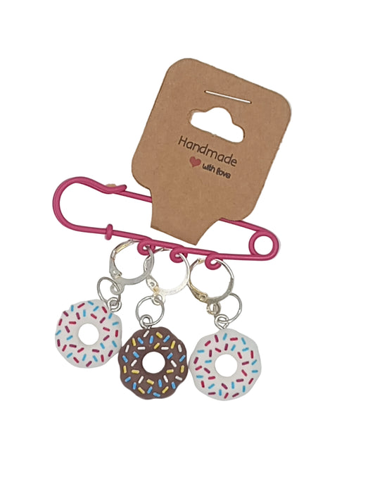 Donut stitch markers set of three