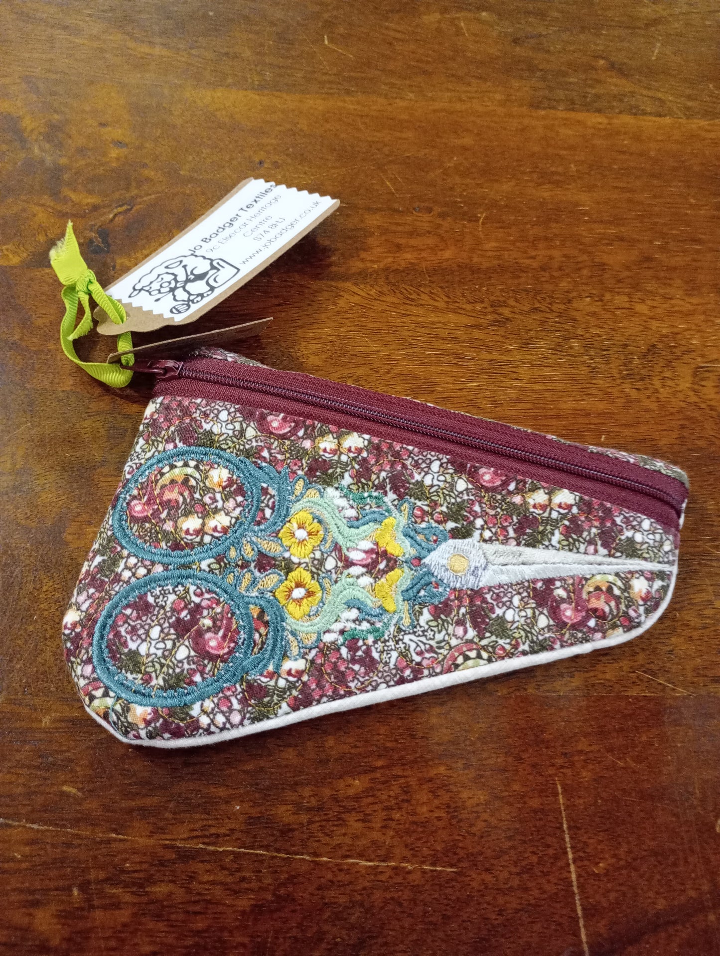 Embroidered Scissors Case