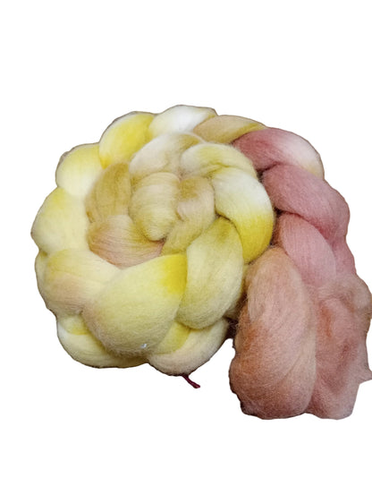 Hand Dyed Merino Wool Top 100g SB01