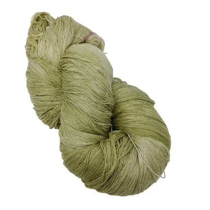Hand Dyed Mulberry Silk Lace Yarn 200g 2/20nm 1000m per 100g Sage green (Copy)