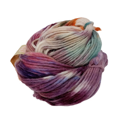 Hand dyed chunky yarn pencil roving Falkland wool 200g PR09