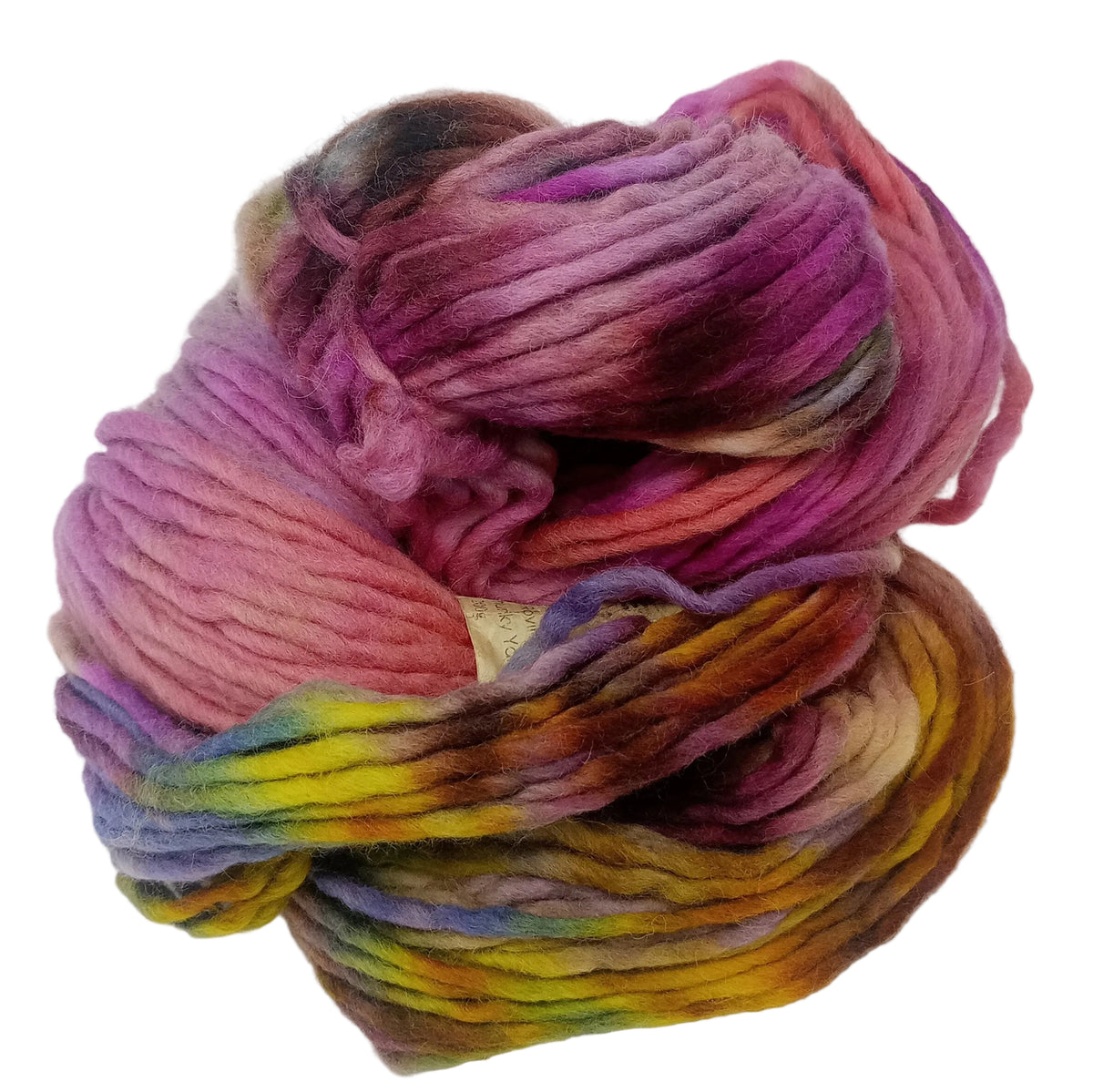 Hand dyed chunky yarn pencil roving Falkland wool 200g PR08