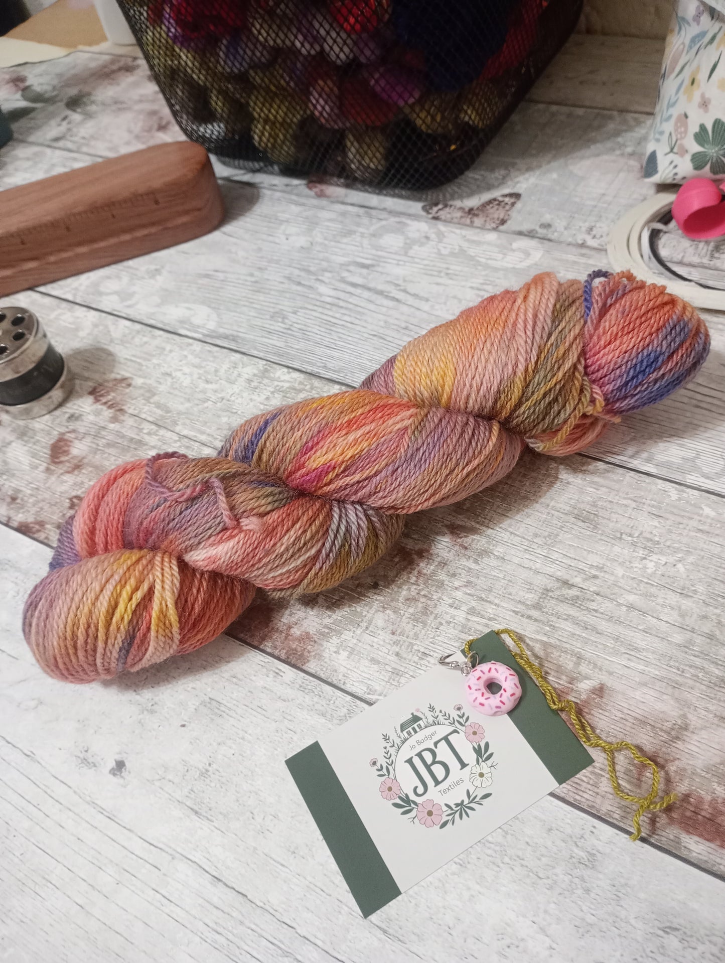 Hand Dyed DK Yarn #112 Falkland Merino wool 100g