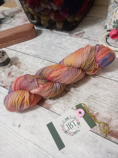 Hand Dyed DK Yarn #112 Falkland Merino wool 100g
