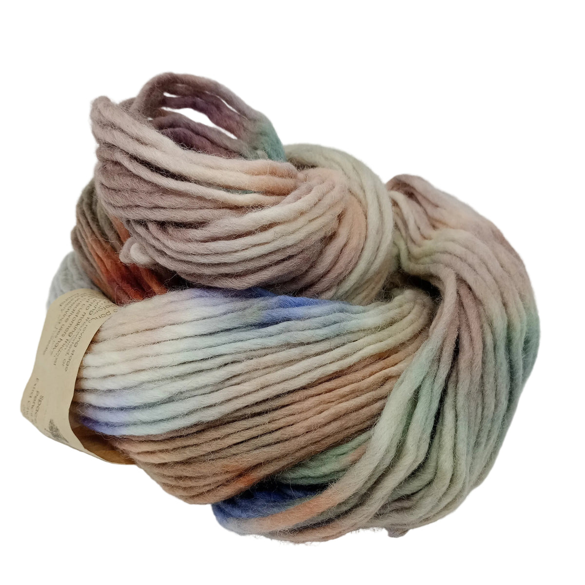 Hand dyed chunky yarn pencil roving Falkland wool 200g