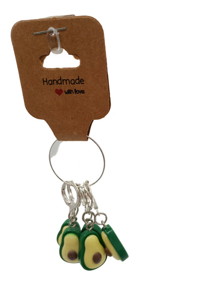 Avocado stitch markers set of five