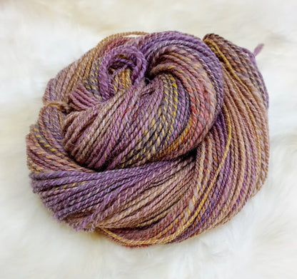 Handspun Yarn Hand Dyed Whitefaced Woodland Wool 90g 200yds DK