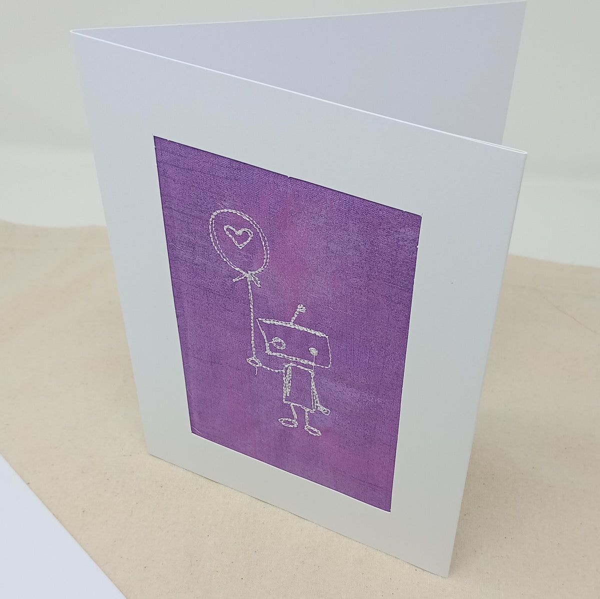 Lonely Robot Greetings Card