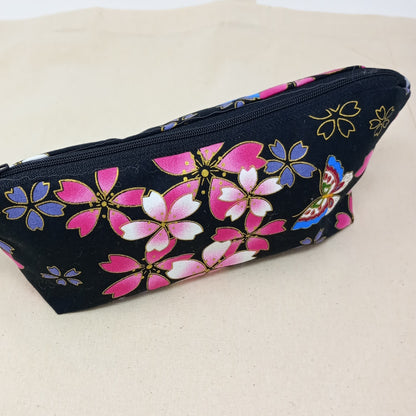 Cherry Blossom Butterfly Zipper Pouch