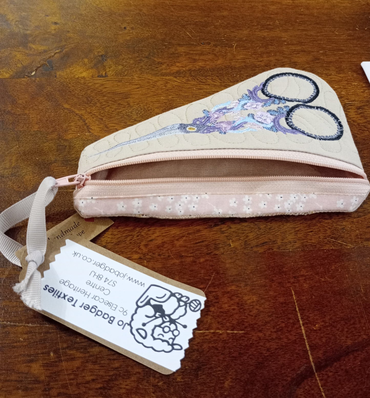 Embroidered Scissors Case