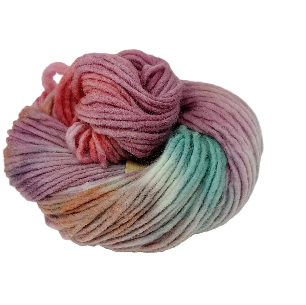Hand dyed chunky yarn pencil roving Falkland wool 200g