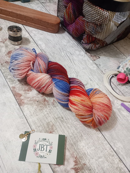 Hand dyed yarn #116 4ply  sw Merino wool & Nylon