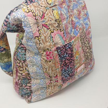 Quilted cotton shoulder bag