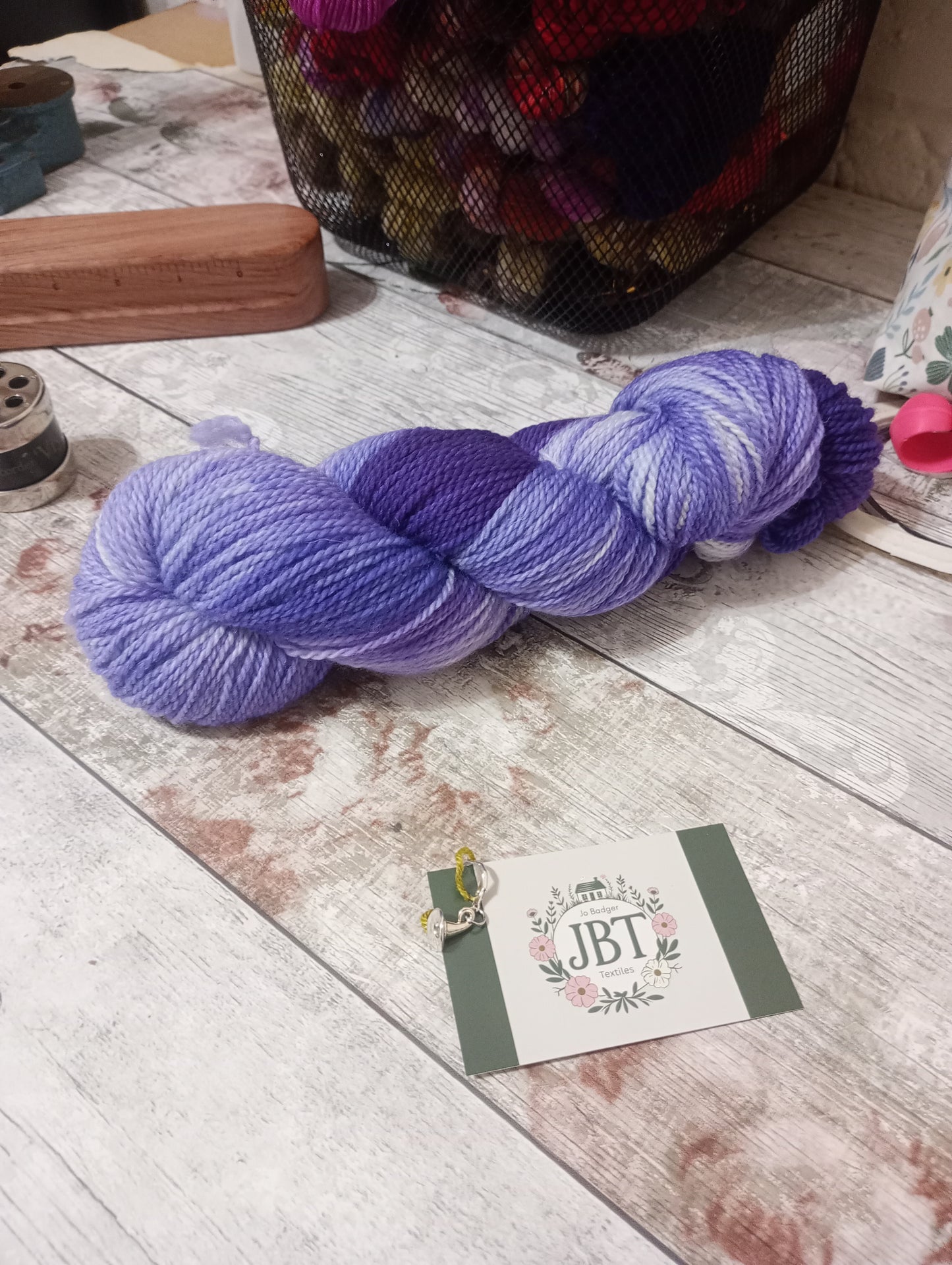Hand Dyed DK Yarn #114 Falkland Merino wool 100g