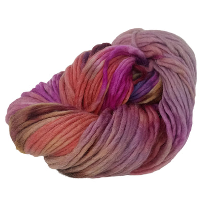 Hand dyed chunky yarn pencil roving Falkland wool 200g PR08
