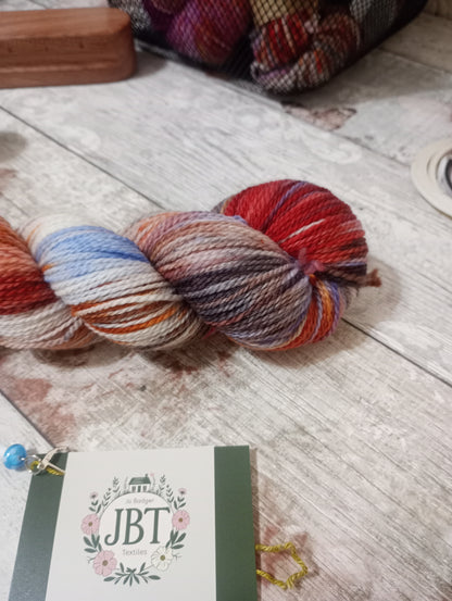 Hand dyed yarn #115 4ply  sw Merino wool & Nylon