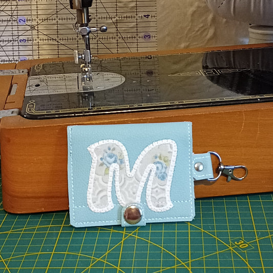 Personalised Initial Card Holder – Handmade PU Leather Note & Card Holder